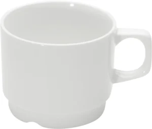 Hvid kaffekop
