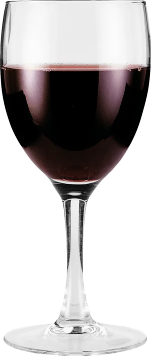 Dråbe rødvinsglas